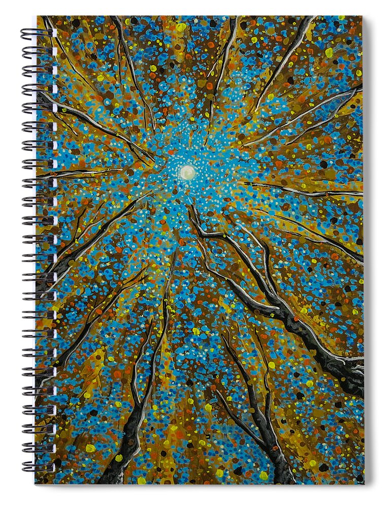 Contemporary Spiral Notebook featuring the painting Kingdom Come by Joel Tesch