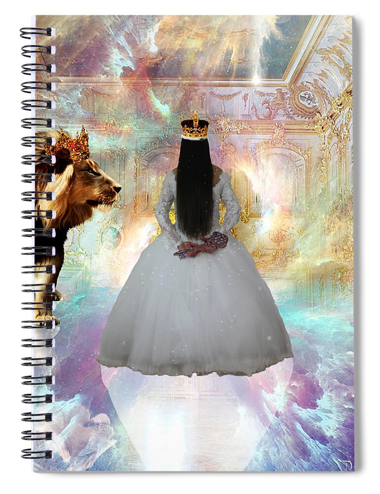 Kingdom Seer Spiral Notebook featuring the digital art Kingdom Seer by Dolores Develde