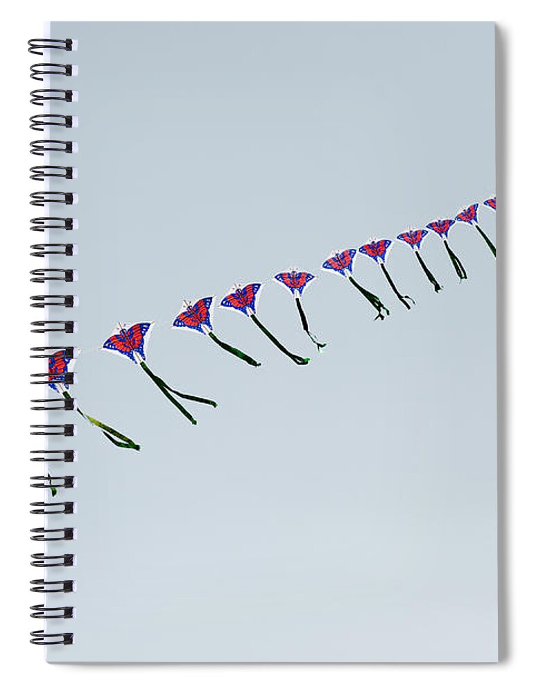 Asia Spiral Notebook featuring the photograph Kites in China by John Shaw