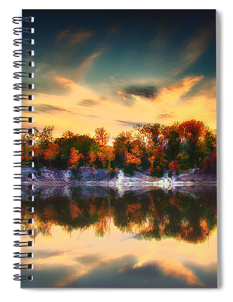 Klondike Park Spiral Notebook featuring the photograph Klondike Moody Autumn by Bill and Linda Tiepelman
