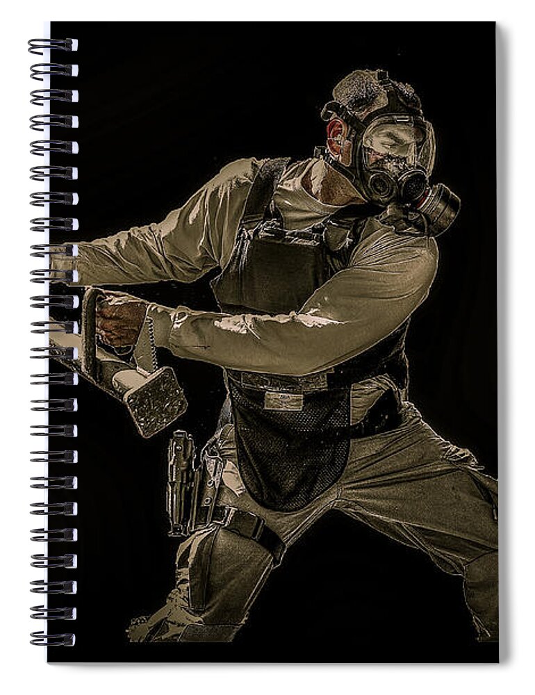 Breaching Spiral Notebook featuring the photograph Knock Knock by David Morefield