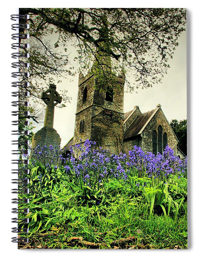 Knockainey Spiral Notebook featuring the photograph Knockainey Bluebell Church by Mark Callanan