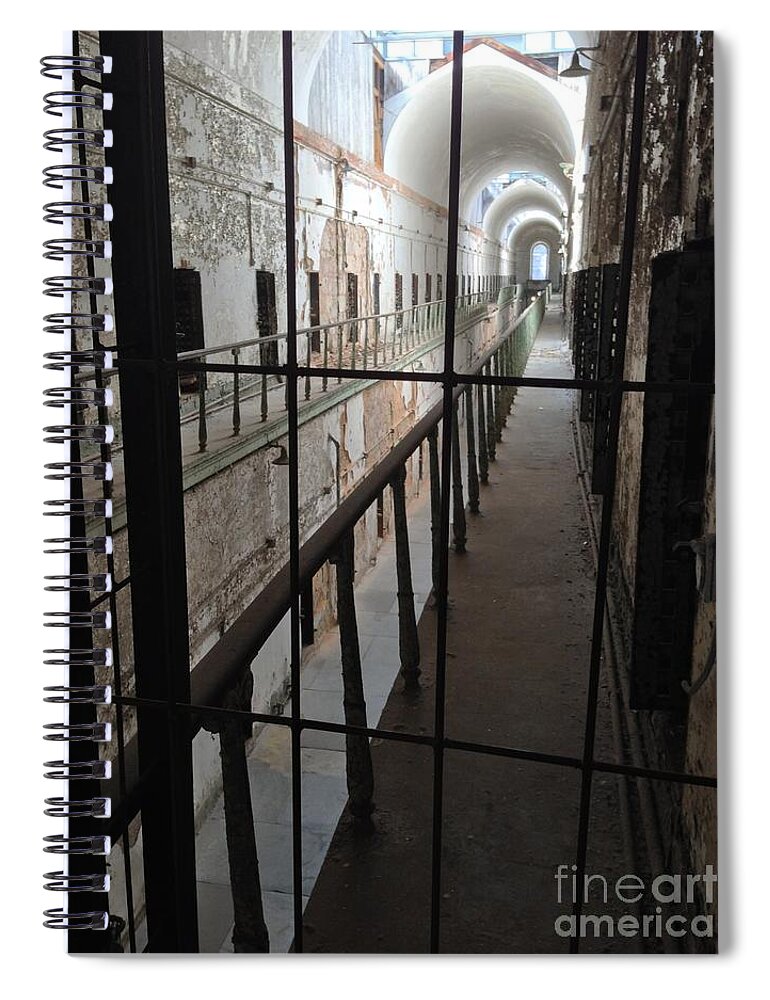 Eastern State Penitentiary Spiral Notebook featuring the photograph Knrn0402 by Henry Butz