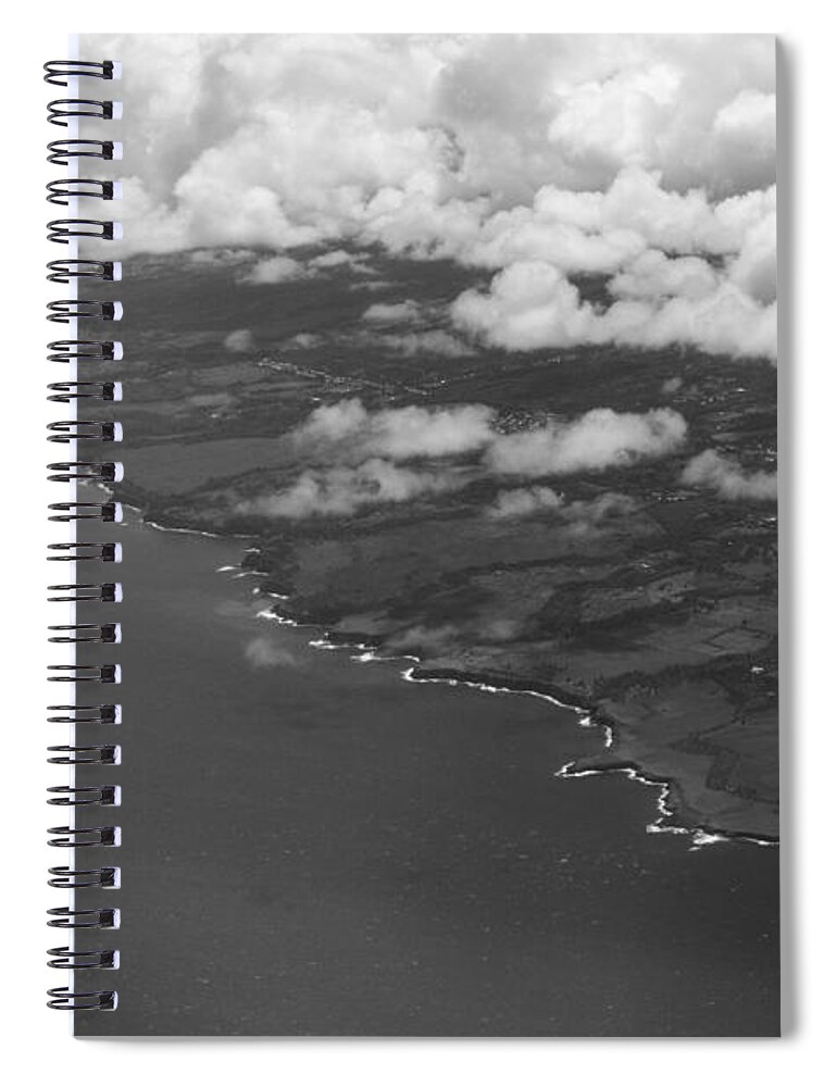 Hawaii Spiral Notebook featuring the photograph Kona and Clouds by Bryant Coffey