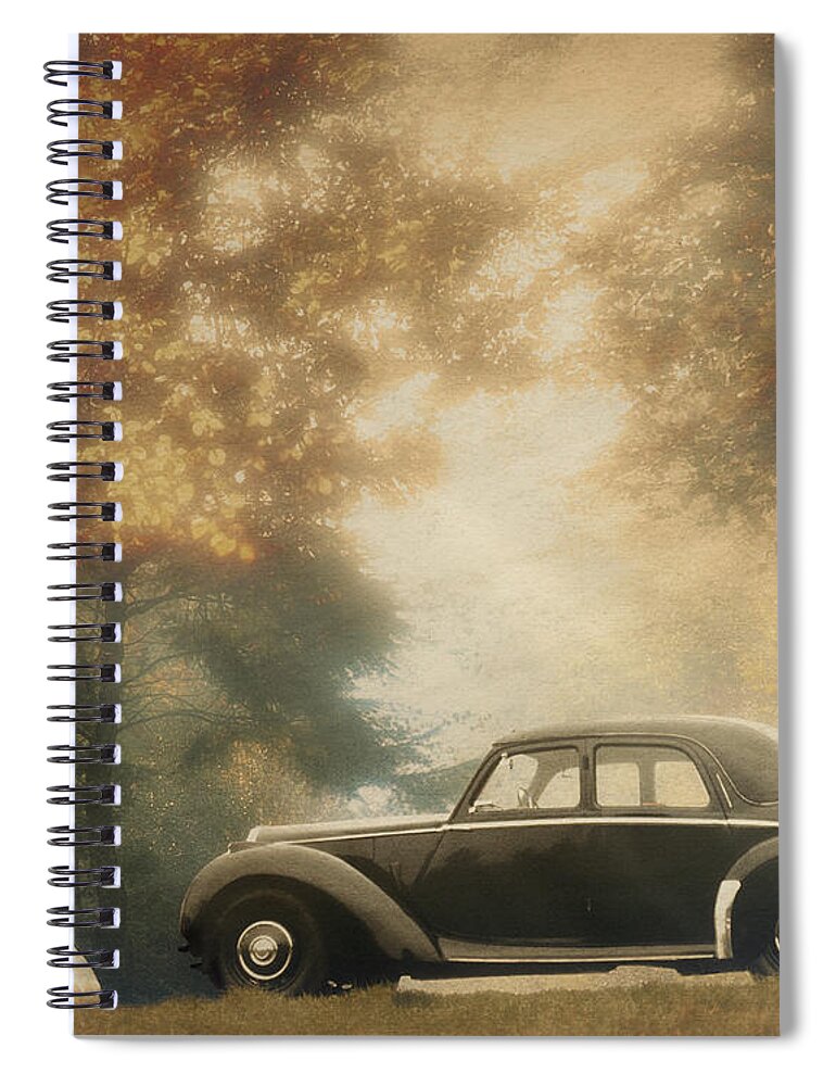 Classic Spiral Notebook featuring the photograph Kylie with the Riley by Edmund Nagele FRPS