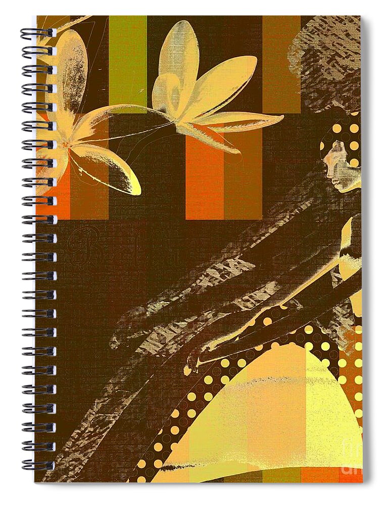 la Bella Spiral Notebook featuring the digital art La Bella - 133 by Variance Collections