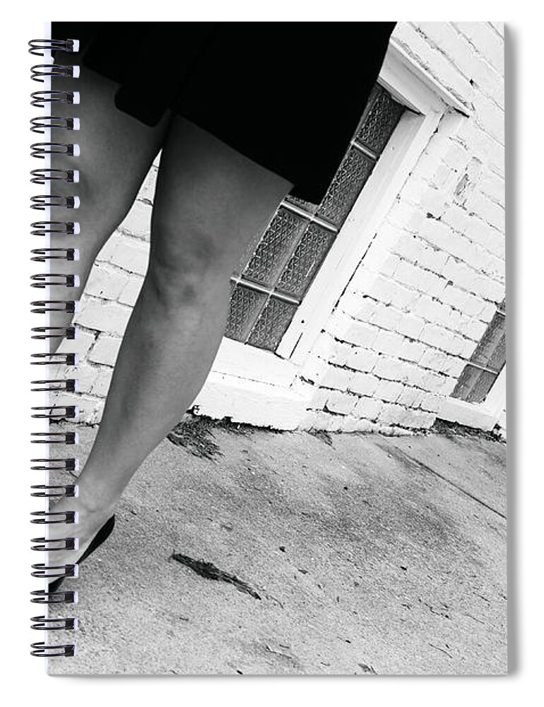 Heels Spiral Notebook featuring the photograph Lady in the Street by La Dolce Vita