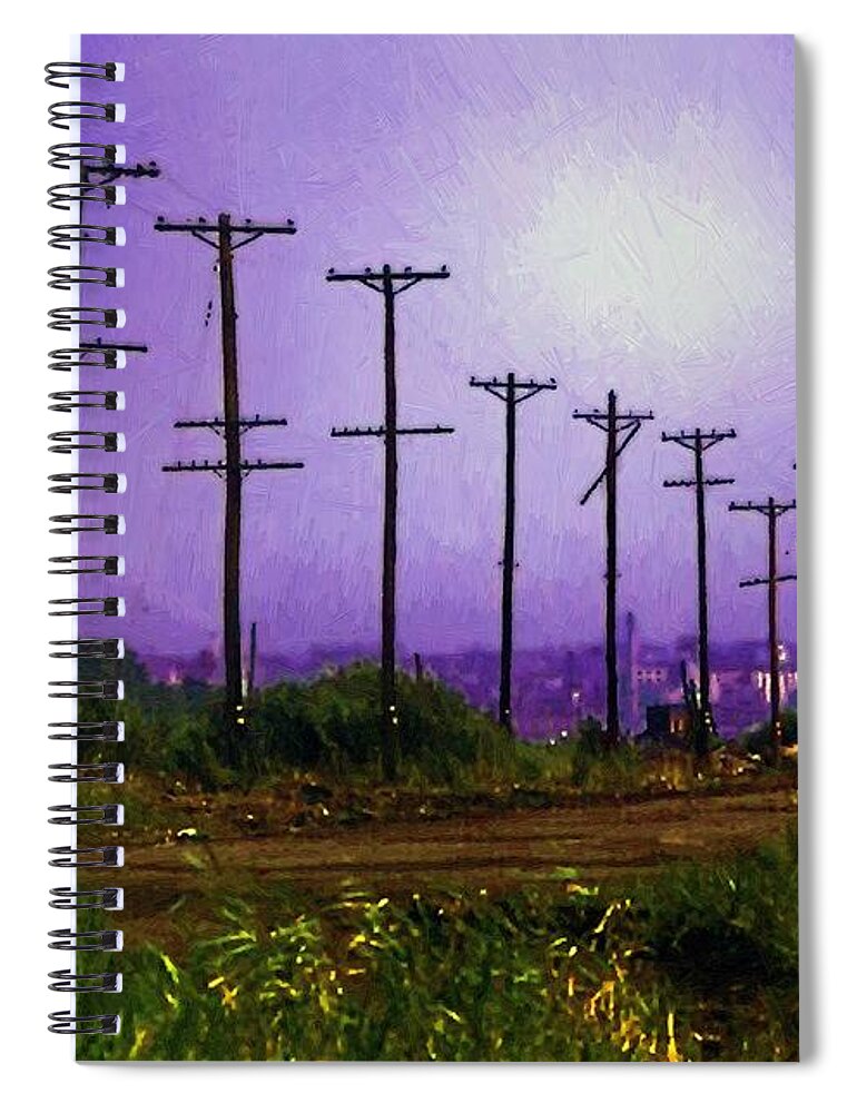 Statue Of Liberty Spiral Notebook featuring the painting Lady Liberty Lost by RC DeWinter