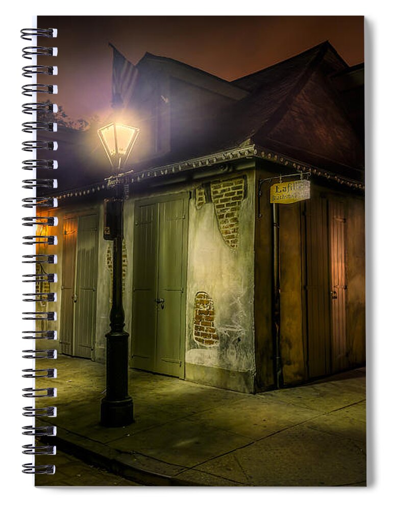 Lafittes Blacksmith Shop Spiral Notebook featuring the photograph Lafittes Blacksmith Shop by David Morefield