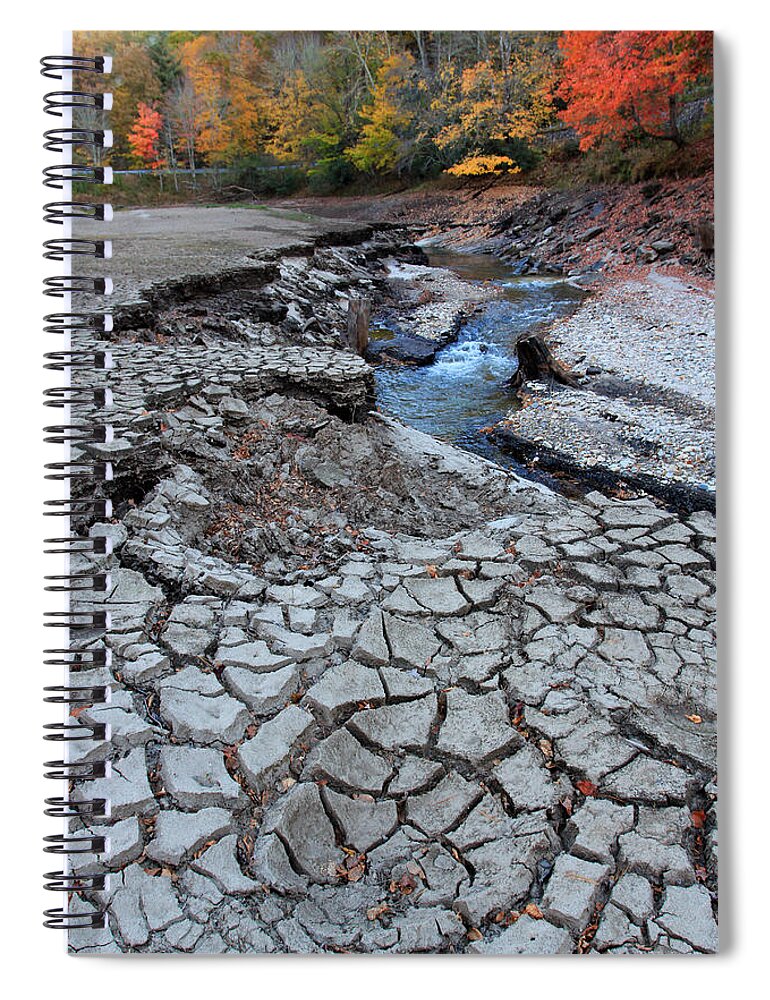 Color Spiral Notebook featuring the photograph Lake No More by Jennifer Robin