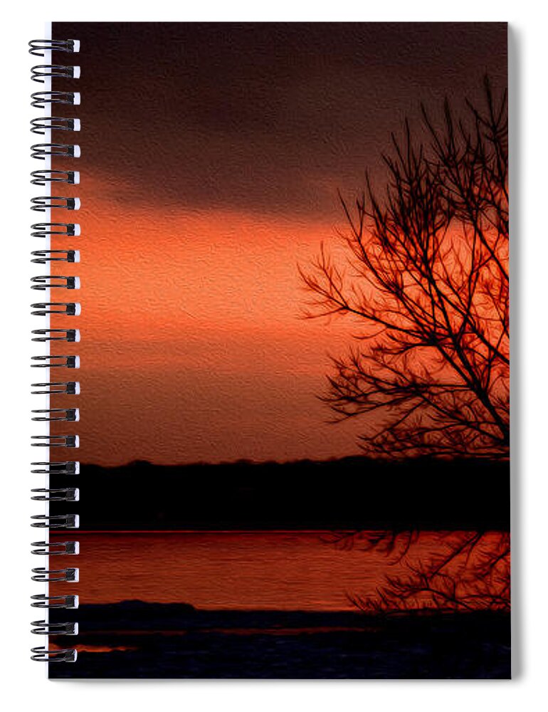 Lake Ontario Spiral Notebook featuring the photograph Lake Ontario by Tracy Winter