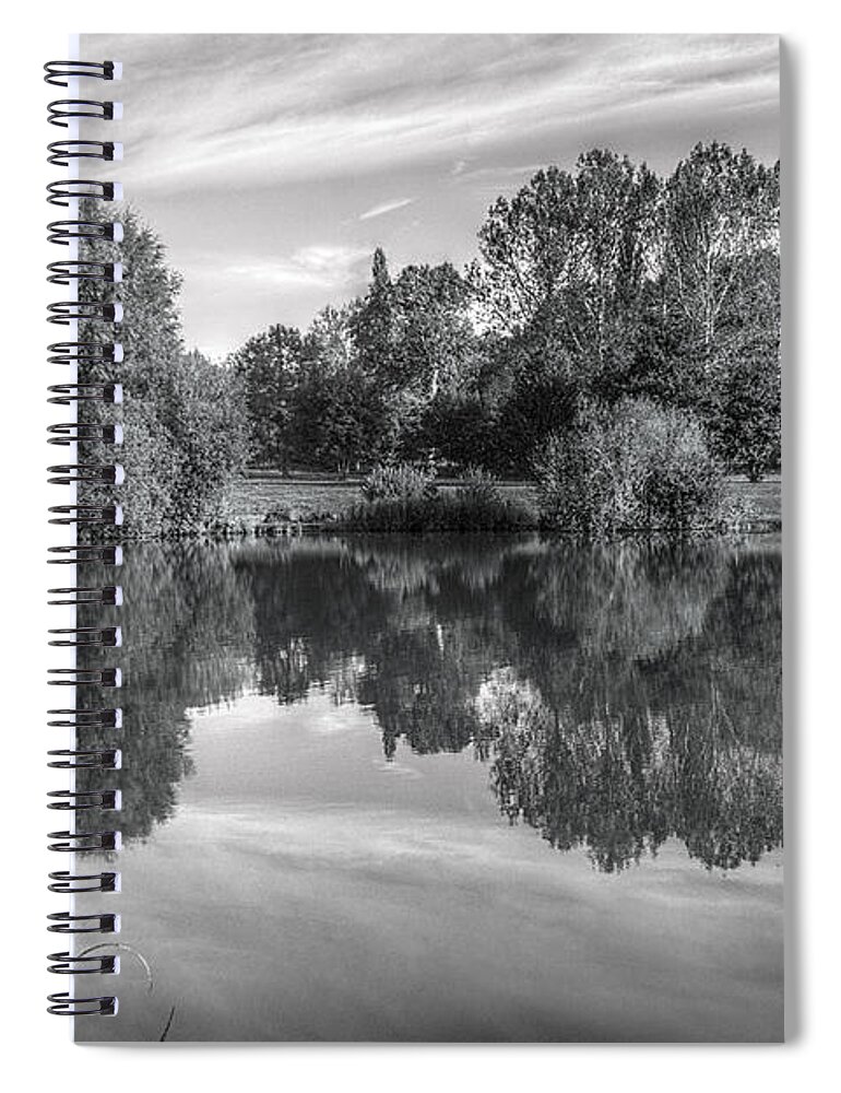St James Lake Spiral Notebook featuring the photograph Lake Reflections by Jeremy Hayden