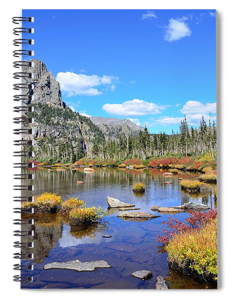 Little Spiral Notebook featuring the photograph Lakeside Color by Tranquil Light Photography