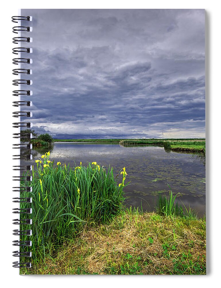 Reflection Spiral Notebook featuring the photograph Lakeside by Ivan Slosar