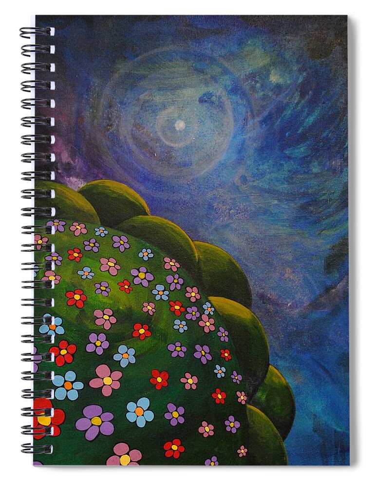 Landscape Spiral Notebook featuring the painting Landscape by Mindy Huntress