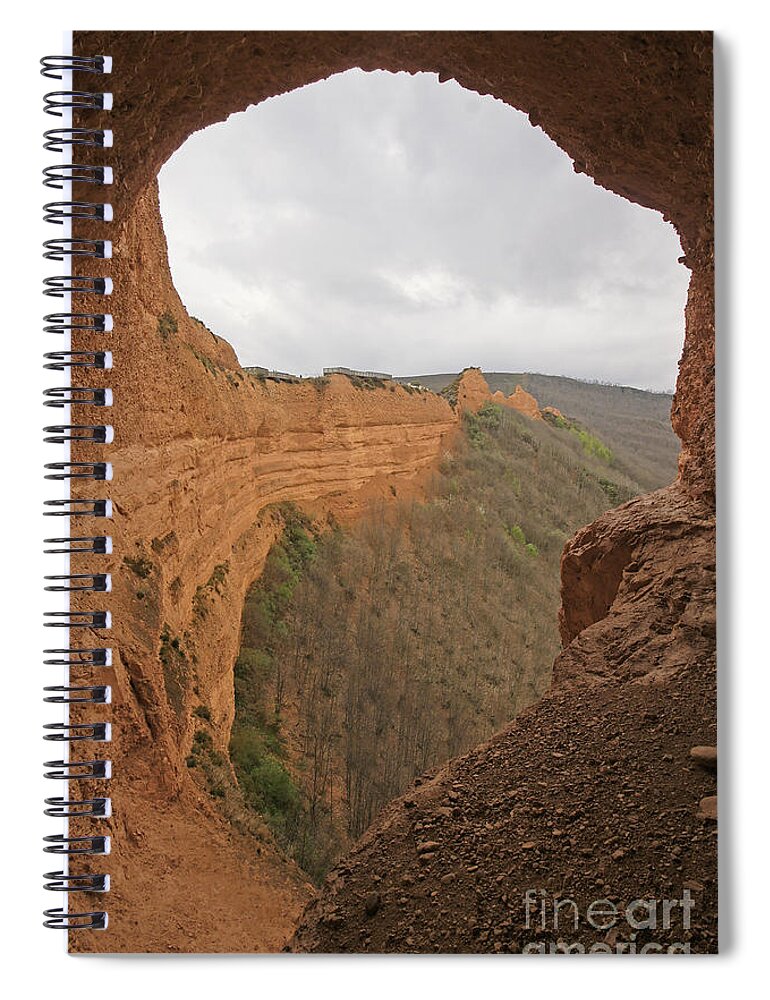 Nature Spiral Notebook featuring the photograph Las Medulas gold mine Spain by Rudi Prott
