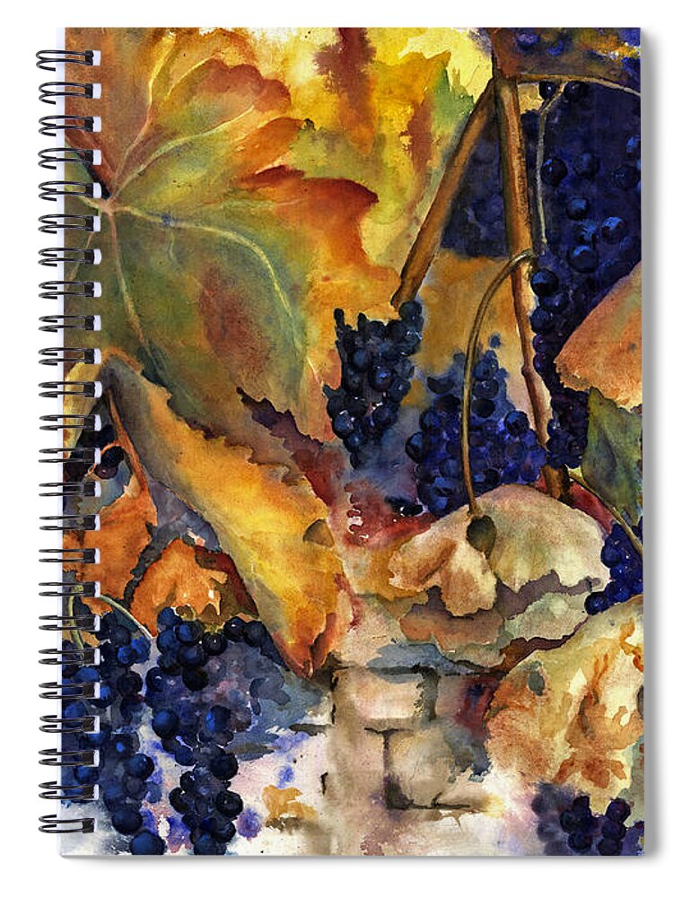 Still Life Spiral Notebook featuring the painting The Magic of Autumn by Maria Hunt