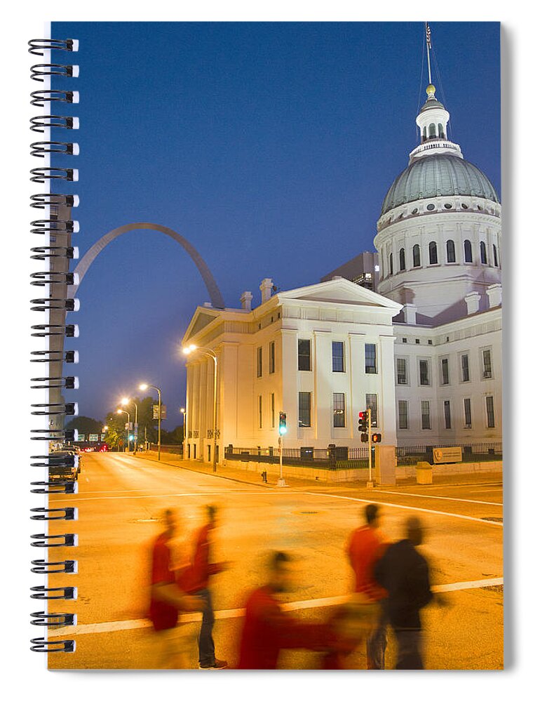 St Louis Spiral Notebook featuring the photograph Late to the Game by Garry McMichael