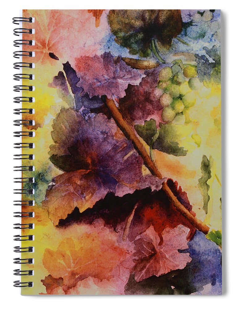 Still Life Spiral Notebook featuring the painting Le Magie d' Automne by Maria Hunt