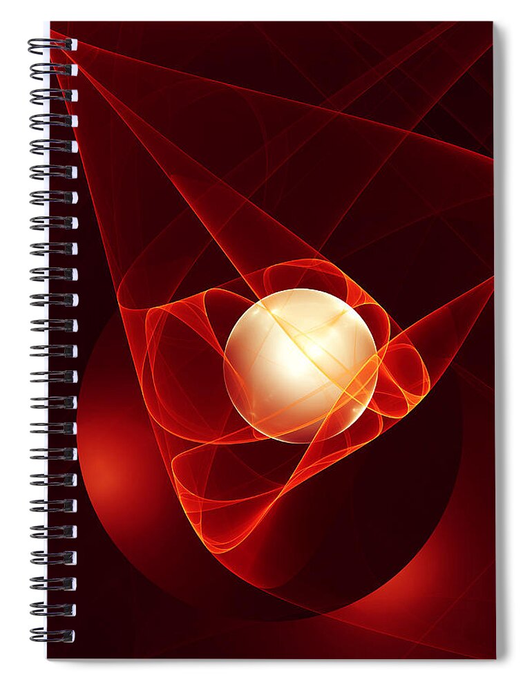 Fantasy Spiral Notebook featuring the digital art Lead me into temptation by Gabiw Art