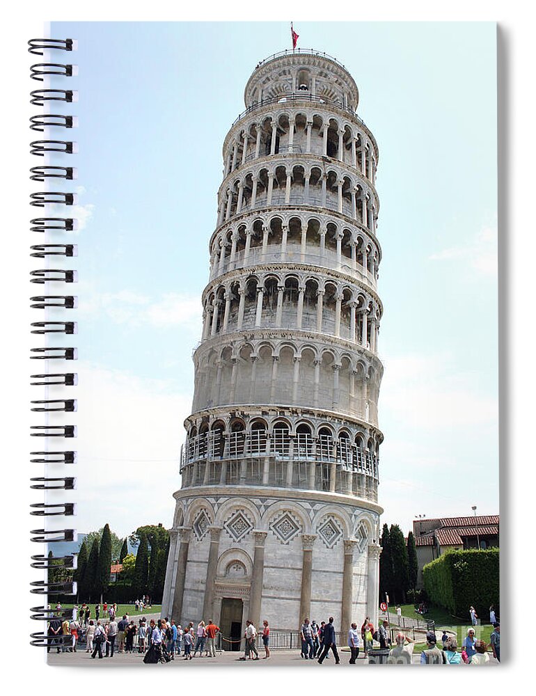 Tower Spiral Notebook featuring the photograph Leaning Tower Of Pisa by Christiane Schulze Art And Photography