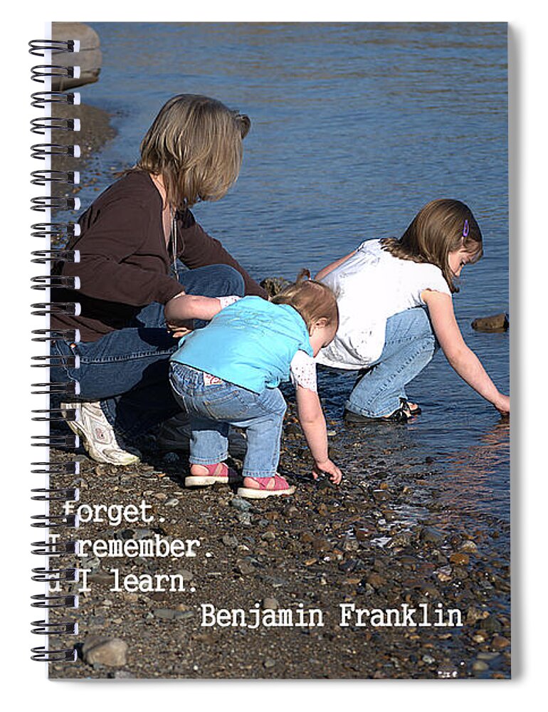 Learning Spiral Notebook featuring the photograph Learning by Sharon Elliott