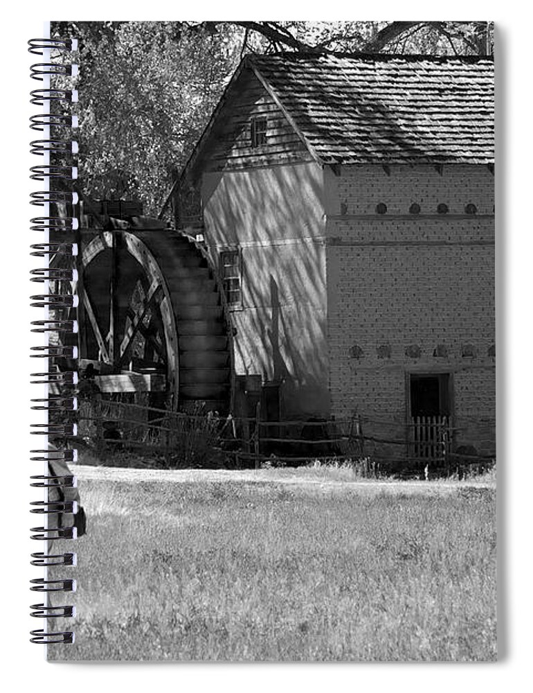 Civil War Reenactment Spiral Notebook featuring the photograph Leaving the Mill by Mary Lee Dereske