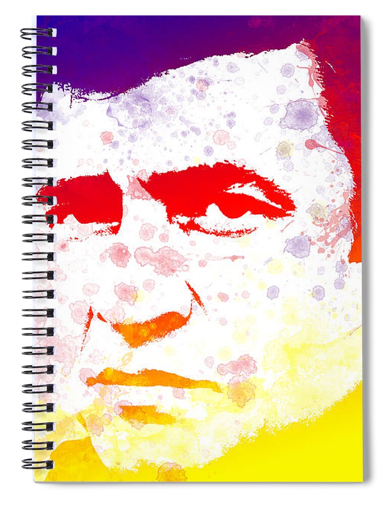 Classic Spiral Notebook featuring the photograph Legend Johnny Cash by Chris Smith