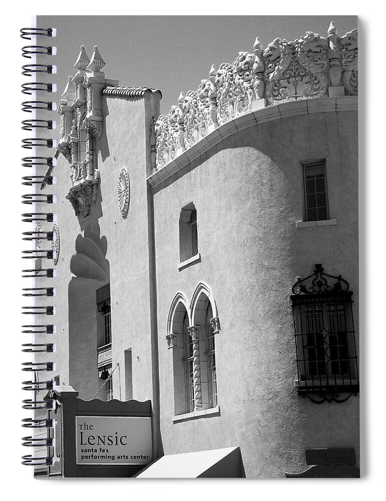 1931 Spiral Notebook featuring the photograph Lensic BW by Jemmy Archer
