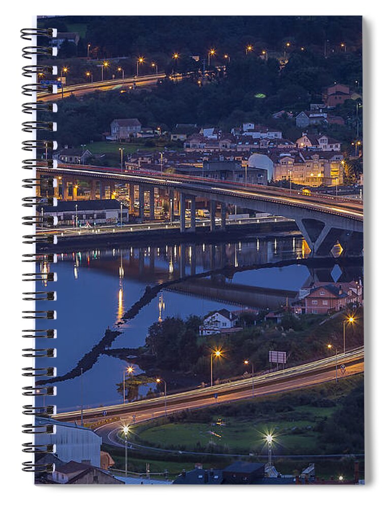 Lerez Spiral Notebook featuring the photograph Lerez River Pontevedra Galicia Spain by Pablo Avanzini
