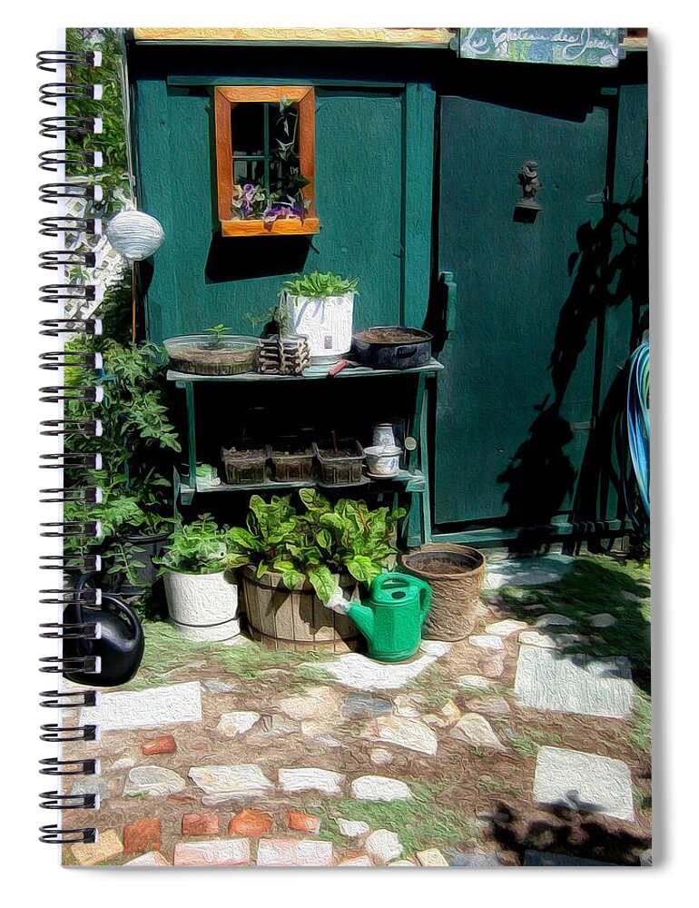 Garden Spiral Notebook featuring the photograph Les Chateau des Jardin by Kathy Bassett