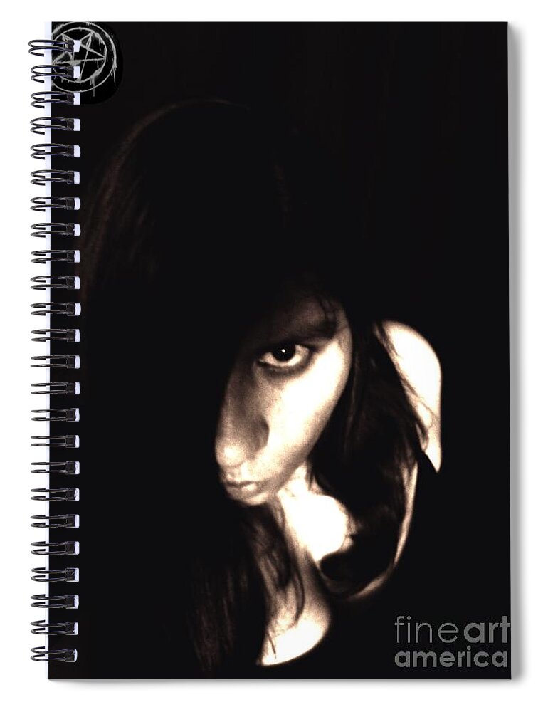 Self Spiral Notebook featuring the photograph Let The Darkness Take Me by Vicki Spindler