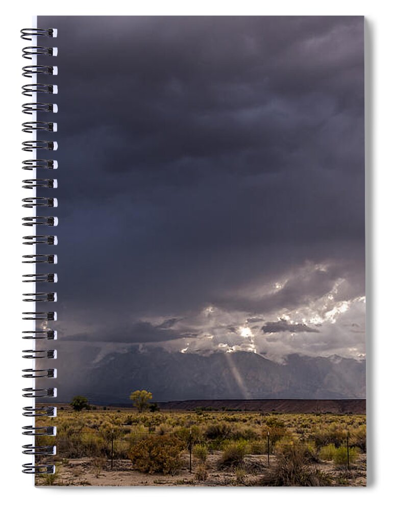  California Spiral Notebook featuring the photograph Let There be Light by Cat Connor