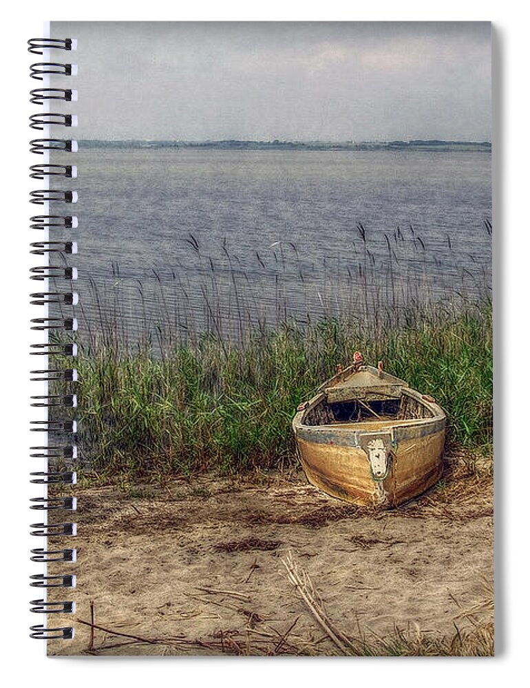 Water Spiral Notebook featuring the photograph L'Etang by Hanny Heim