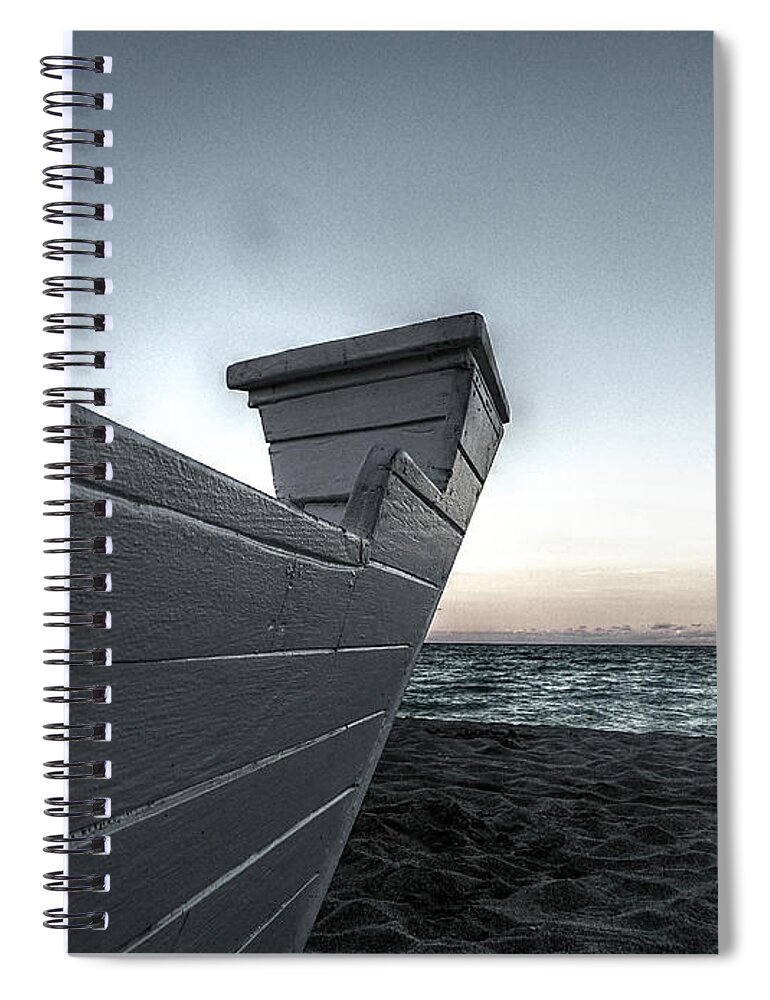 Sail Spiral Notebook featuring the photograph Let's Sail to the Moon by Richard Reeve