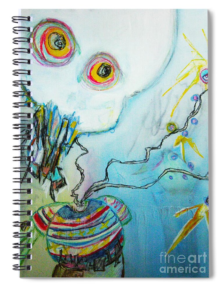 Abstract Painting Spiral Notebook featuring the painting Lift by Jeff Barrett