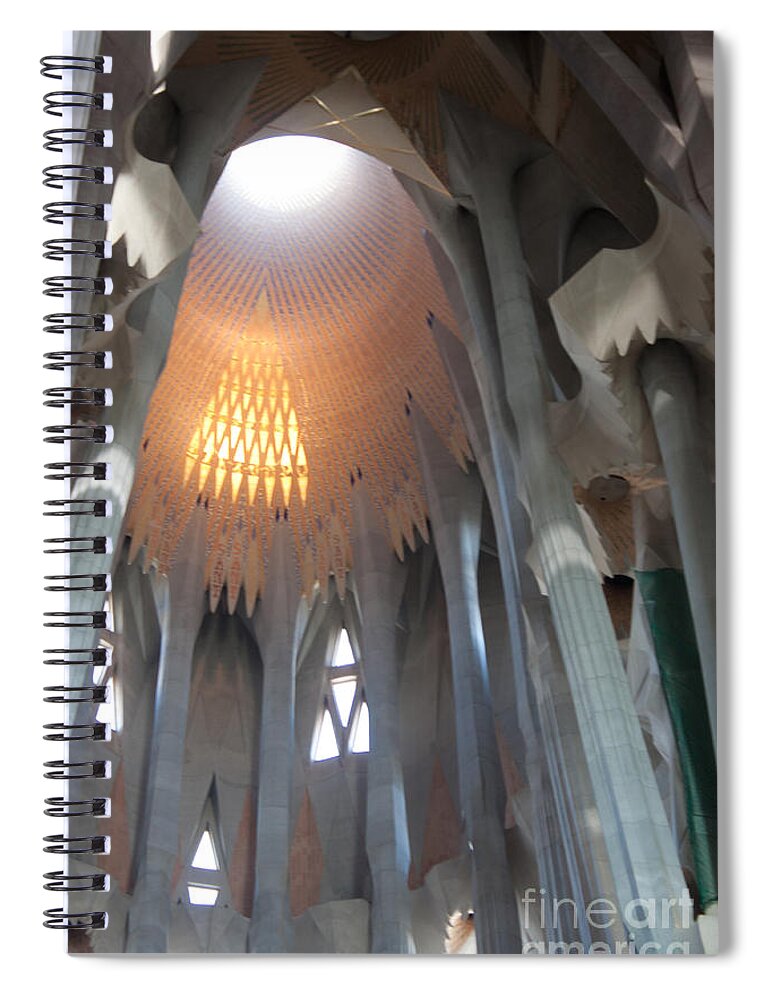 Light Spiral Notebook featuring the photograph Light From Above by Thomas Marchessault