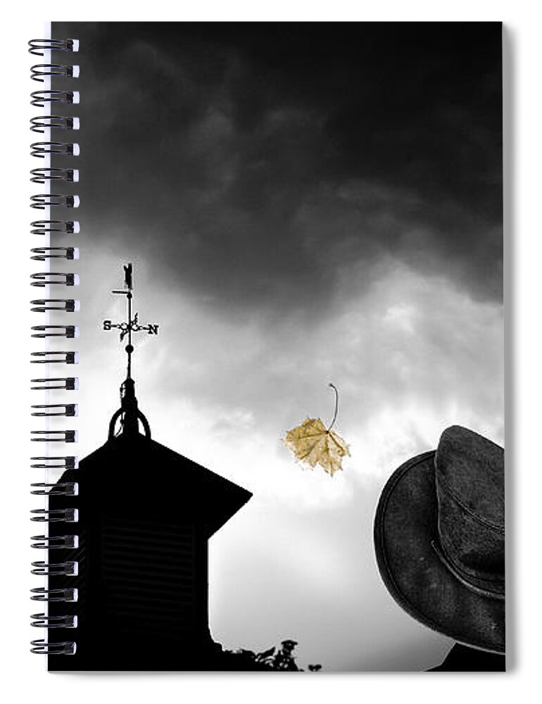 Homecoming Spiral Notebook featuring the photograph Light In The Window by Bob Orsillo