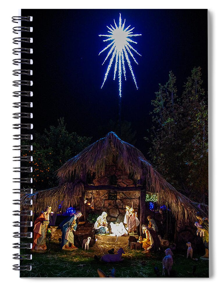 Stable Spiral Notebook featuring the photograph Light of the Stable by Will Wagner