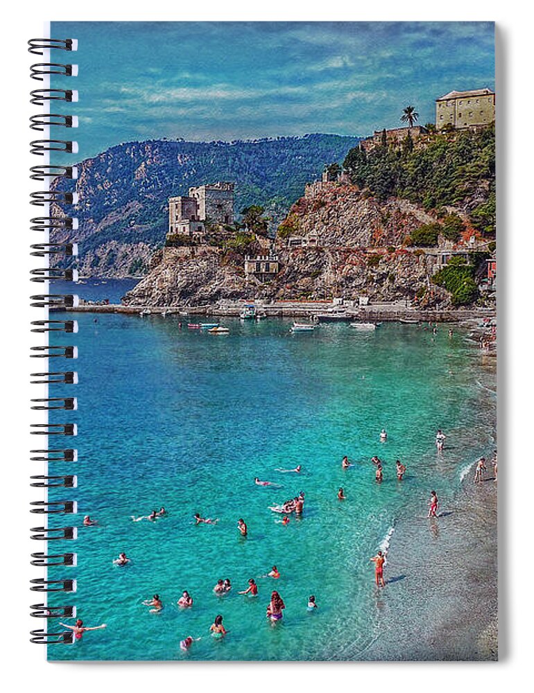 Monterosso Spiral Notebook featuring the photograph Liguria by Hanny Heim