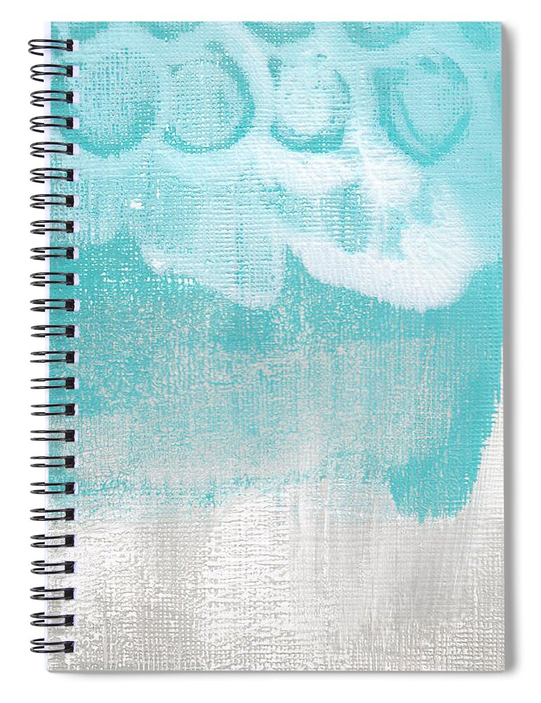 Abstract Spiral Notebook featuring the painting Like A Prayer- Abstract Painting by Linda Woods