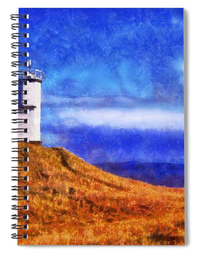  Lime Kiln Spiral Notebook featuring the digital art Lime Kiln by Kaylee Mason