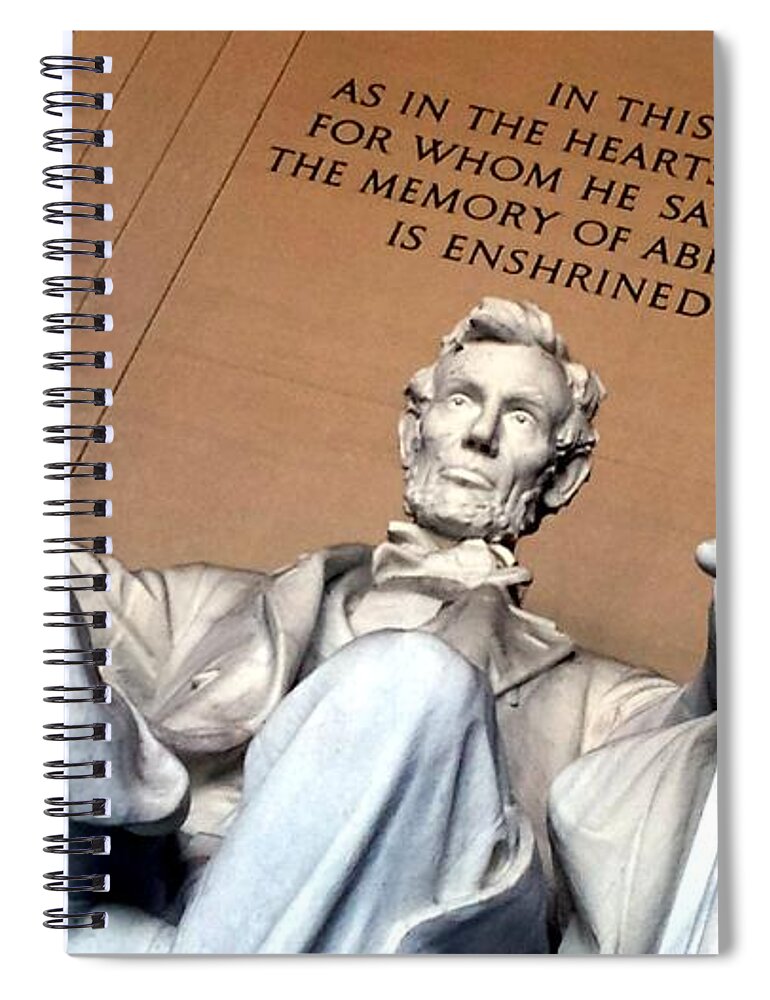 Washington Spiral Notebook featuring the photograph Lincoln Memorial by Kenny Glover