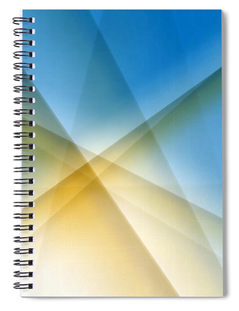 Augusta Stylianou Spiral Notebook featuring the digital art Lines and Angles by Augusta Stylianou