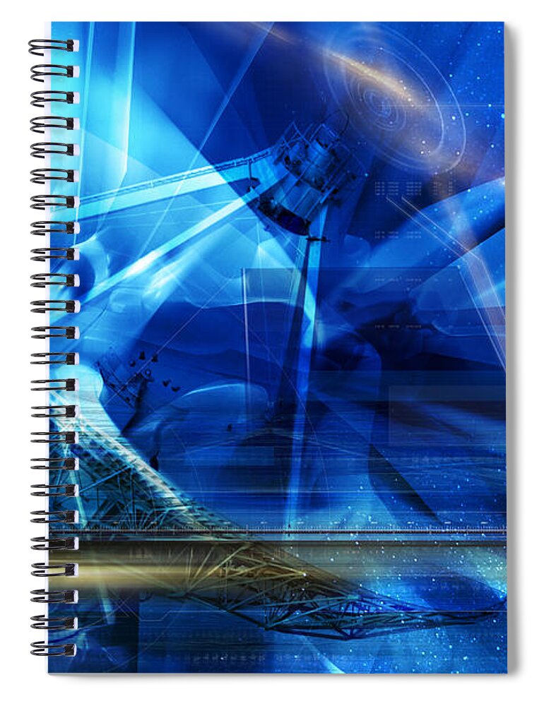 Conceptual Spiral Notebook featuring the photograph Listening by Keith Kapple