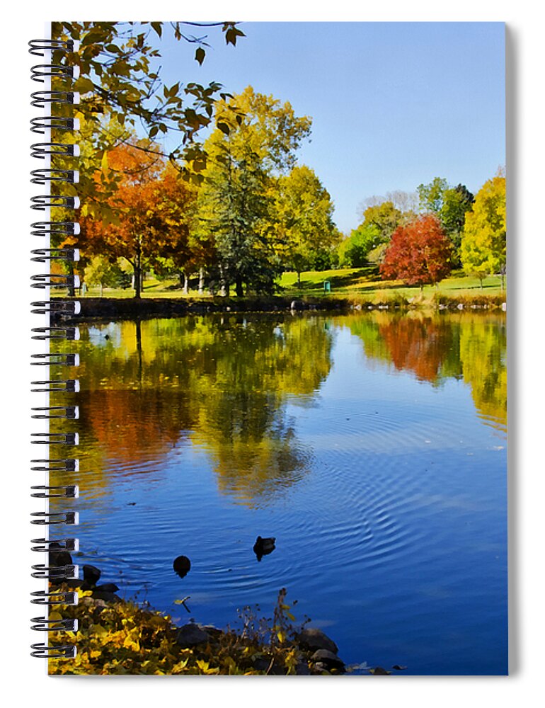 Colorado Spiral Notebook featuring the photograph Littleton Pond 1 by Angelina Tamez