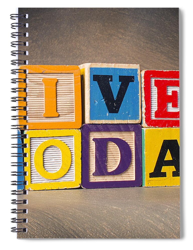 Live For Today Spiral Notebook featuring the photograph Live For Today by Art Whitton