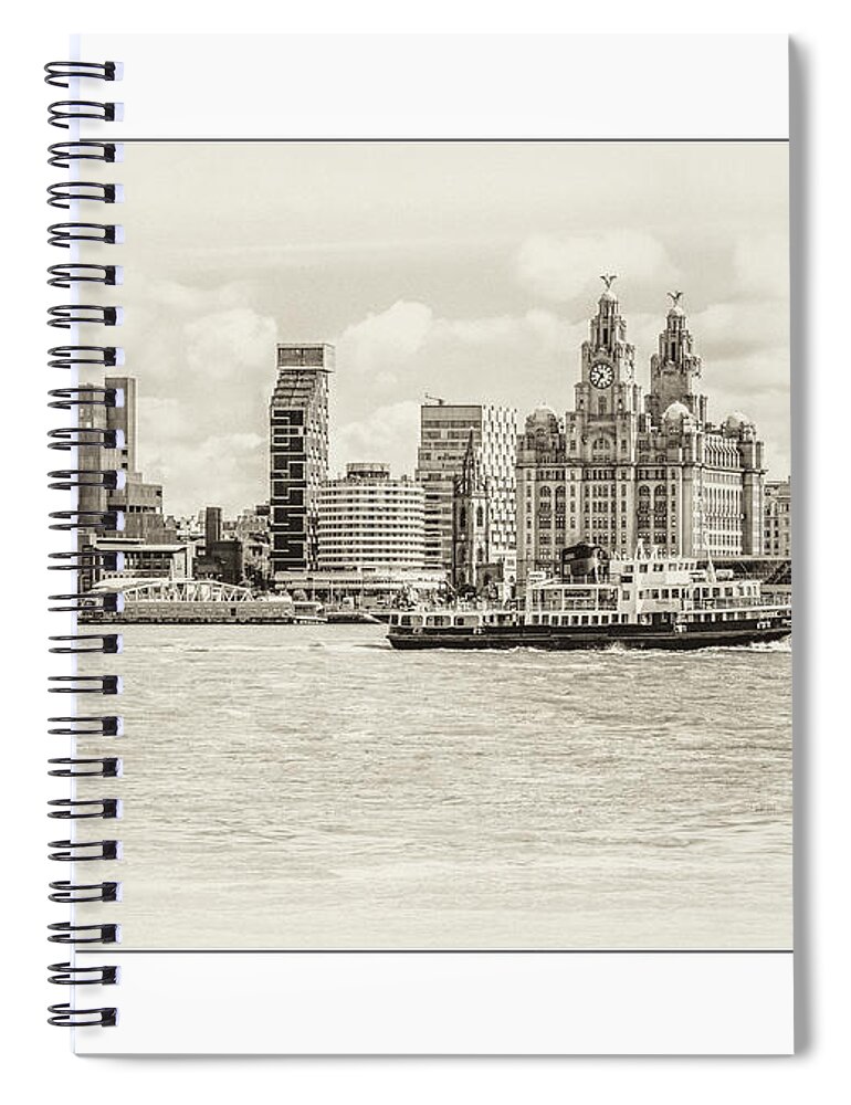 Liverpool Museum Spiral Notebook featuring the photograph Liverpool Ferry by Spikey Mouse Photography
