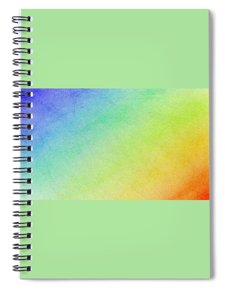 Rainbow Spiral Notebook featuring the painting Living in a Rainbow by Bruce Nutting