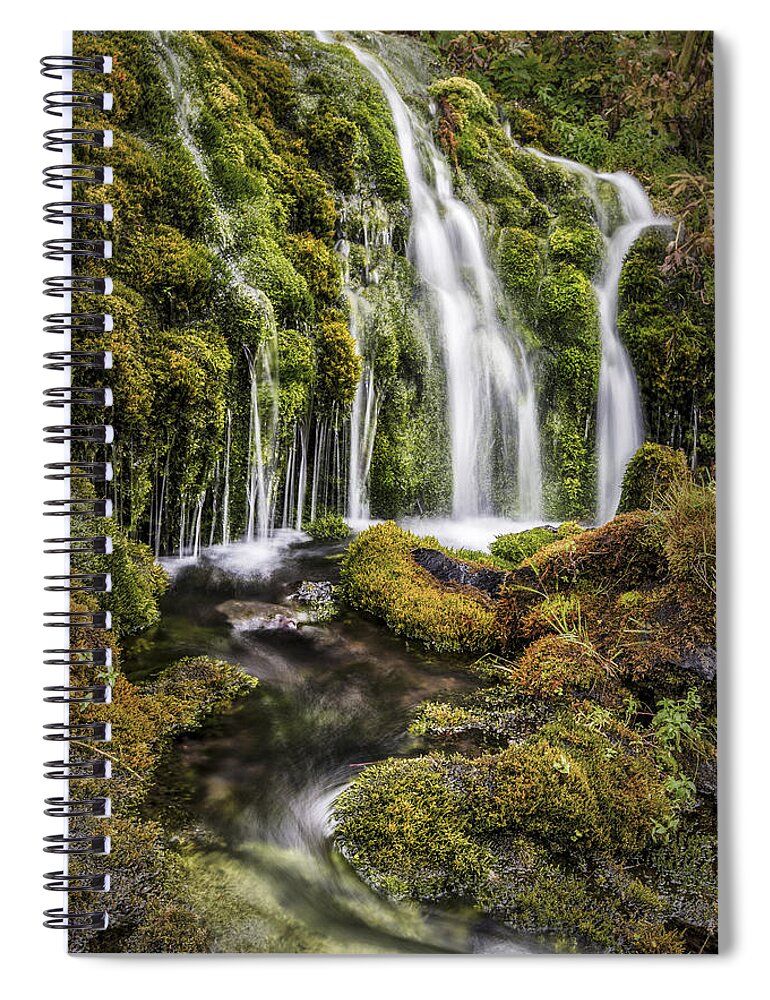 Acrylic Spiral Notebook featuring the photograph Living Water by Jon Glaser